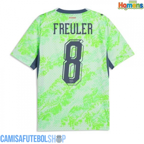 Camisa de time de futebol Suíça Remo Freuler #8 Replicas 2º Equipamento Mundo 2026 Manga Curta